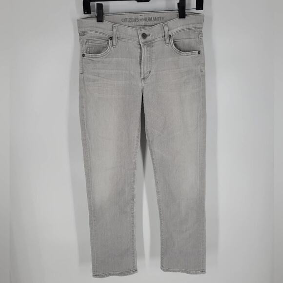 Citizens of Humanity Grey Wash Mid Rise Straight Jeans 29 - Picture 1 of 11